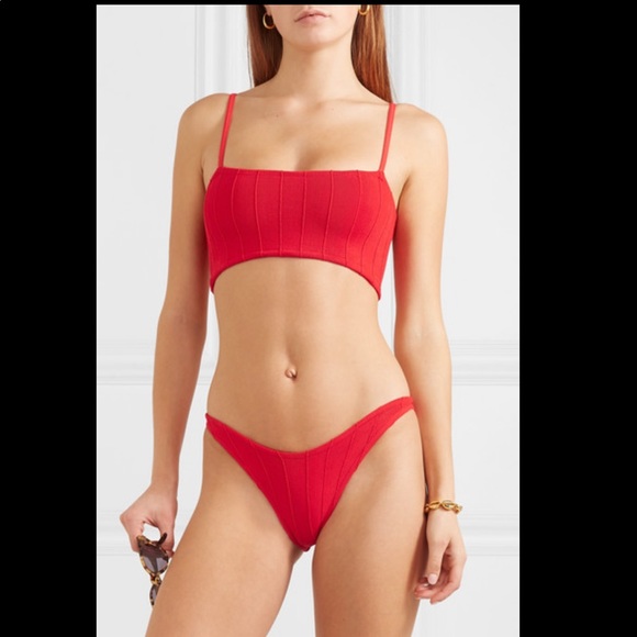 hunza g red bikini